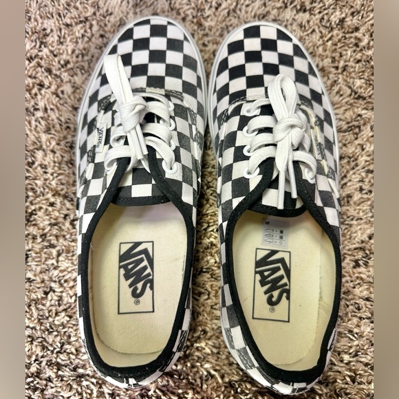 Vans Checkerboard Shoes Womens Size 7.5 Black/White Casual Skate Sneakers - Picture 8 of 10